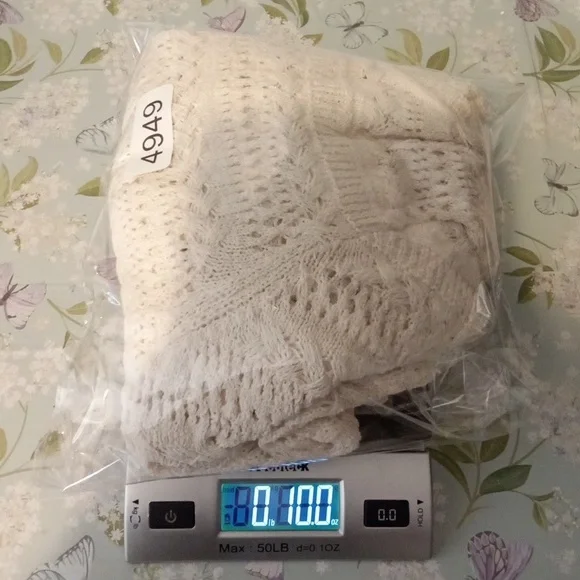 Madewell Scalloped Trim Sweater Croche Baloon Sleeves 2025 Womens Small - Picture 11 of 11